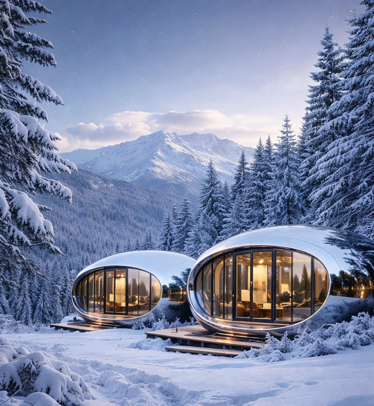 Darsalia Bakuriani mirror cabin